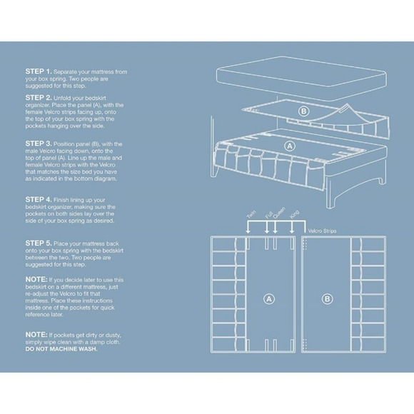 Bedskirt Organizer - Picture 2 of 2